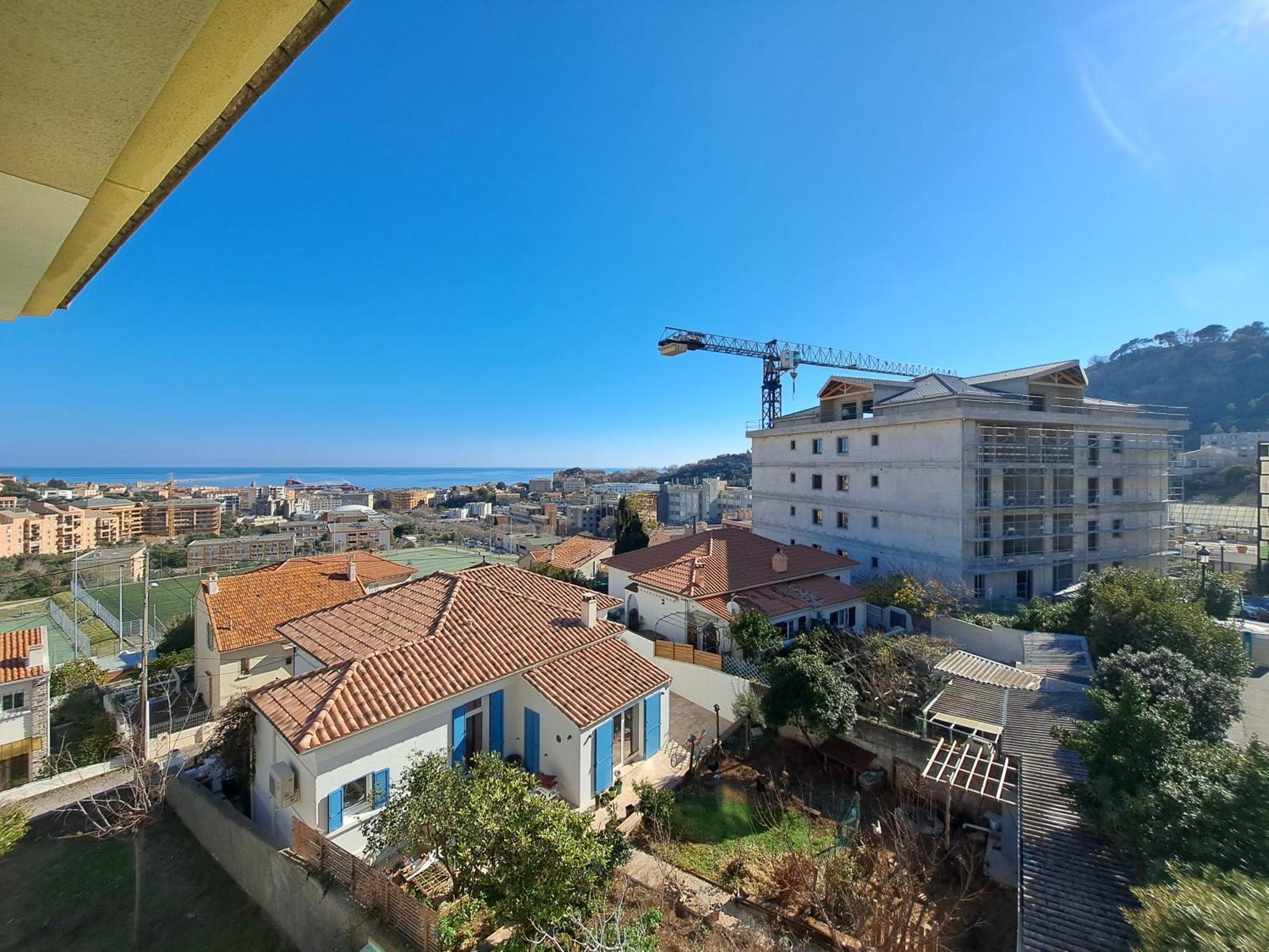 Grand T2 Proche Centre Ville, Vue Mer Et Montagne Bastia  Exterior photo